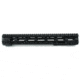 Tacfire AR10 Free Float Quad Rail/Detachable Rails/15in Extra Length, Black HG03-308-15