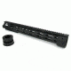 Tacfire AR10 Free Float Quad Rail/Detachable Rails/16.5in Extended Length, Black HG03-308-16.5