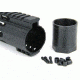 Tacfire AR10 Slim Keymod Free Float Clamp-On Style Hand Guard w/Detachable Rails/10in, Black HG02-308-10