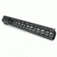 Tacfire AR10 Slim Keymod Free Float Clamp-On Style Hand Guard w/Detachable Rails/15in, Black HG02-308-15