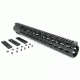 Tacfire AR10 Slim Keymod Free Float Clamp-On Style Hand Guard w/Detachable Rails/15in, Black HG02-308-15