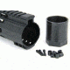 Tacfire AR10 Slim Keymod Free Float Clamp-On Style Hand Guard w/Detachable Rails/16.5in, Black HG02-308-16.5