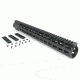 Tacfire AR10 Slim Keymod Free Float Clamp-On Style Hand Guard w/Detachable Rails/16.5in, Black HG02-308-16.5