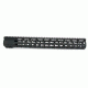 Tacfire AR10 Slim Keymod Free Float Clamp-On Style Hand Guard w/Detachable Rails/16.5in, Black HG02-308-16.5
