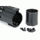 Tacfire AR10 Slim Keymod Free Float Clamp-On Style Hand Guard w/Detachable Rails/7in, Black HG02-308-7