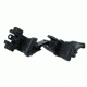 TacFire 45 Degree Offset Deployable Front and Rear Sight, Black, IS008B-45