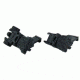 TacFire 45 Degree Offset Deployable Front and Rear Sight, Black, IS008B-45