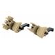 TacFire 45 Degree Offset Deployable Front and Rear Sight, Tan, IS008F-45
