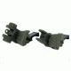 TacFire 45 Degree Offset Deployable Front and Rear Sight, Green, IS008OD-45