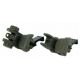 TacFire 45 Degree Offset Deployable Front and Rear Sight, Green, IS008OD-45