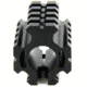 Tacfire AR15/.750 Low Pro Quad Rail Barrel Mount/Gas Block/Alum. Glossy Finish, Clamp-On, Black MAR005-L