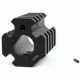 Tacfire AR15/.750 Low Pro Quad Rail Barrel Mount/Gas Block/Alum. Matte Finish, Black MAR004