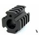 Tacfire AR15/.750 Low Pro Quad Rail Barrel Mount/Gas Block/Alum. Matte Finish, Black MAR004