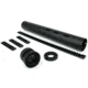 Tacfire AR15 Carbon Fiber Free Float Hand Guard/Detachable Rails/Extra Length 15in, Black HG06-15