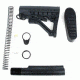 Tacfire AR15 Commercial Buffer Tube Kit w/6 Position Stock &amp; Buttpad, Black MAR051