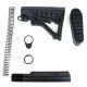 Tacfire AR15 Commercial Buffer Tube Kit w/6 Position Stock &amp; Buttpad, Black MAR051