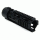 Tacfire AR15 Free Float Quad Rail/Detachable Rails/7in Carbine Length, Black HG03-7