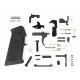 Tacfire AR15 Lower Parts Kit/A2 Grip, Black, LPK01-USA