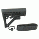 Tacfire AR15 Mil-Spec M4 Style 6-Position Stock W/QD Sling Swivel/Butt Pad, Black, MAR082-G