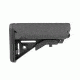 Tacfire AR15 Mil-Spec Premium Style 6-Position Stock W/QD Sling Swivel/Butt Pad, Black, MAR082-S