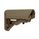 Tacfire AR15 Mil-Spec Premium Style 6-Position Stock W/QD Sling Swivel/Butt Pad, Tan, MAR082S-T