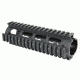 Tacfire AR15 Quad Rail 7in, 2-Piece Drop-InLight Weight, Black HG01-7