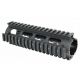 Tacfire AR15 Quad Rail 7in, 2-Piece Drop-InLight Weight, Black HG01-7