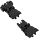 TacFire Same Plane Top Mounted Deployable Front and Rear Sight, Black, IS008B