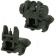 TacFire Same Plane Top Mounted Deployable Front and Rear Sight, Green, IS008OD