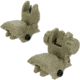 TacFire Same Plane Top Mounted Deployable Front and Rear Sight, Tan, IS008F