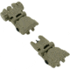 TacFire Same Plane Top Mounted Deployable Front and Rear Sight, Tan, IS008F