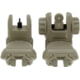 TacFire Same Plane Top Mounted Deployable Front and Rear Sight, Tan, IS008F