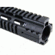 Tacfire AR15 Slim Clamp-On Free Float Quad Rail 12in/Rifle Length, Black HG04-12