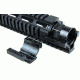 Tacfire AR15 Slim Clamp-On Free Float Quad Rail 12in/Rifle Length, Black HG04-12