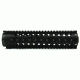 Tacfire AR15 Slim Keymod Free Float Clamp-On Style Hand Guard w/Detachable Rails/10in, Black HG02-10