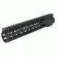 Tacfire AR15 Slim Keymod Free Float Clamp-On Style Hand Guard w/Detachable Rails/12in, Black HG02-12