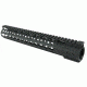 Tacfire AR15 Slim Keymod Free Float Clamp-On Style Hand Guard w/Detachable Rails/15in, Black HG02-15
