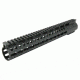 Tacfire AR15 Slim Keymod Free Float Clamp-On Style Hand Guard w/Detachable Rails/15in, Black HG02-15