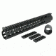 Tacfire AR15 Slim Keymod Free Float Clamp-On Style Hand Guard w/Detachable Rails/15in, Black HG02-15