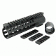 Tacfire AR15 Slim Keymod Free Float Clamp-On Style Hand Guard w/Detachable Rails/7in, Black HG02-7