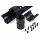 Tacfire AR15 Ultra-Slim Clamp-On Free Float Quad Rail 12in/Rifle Length, Version 2, Black HG07-12, EDEMO1