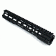 Tacfire AR15 Ultra-Slim Clamp-On Free Float Quad Rail 12in/Rifle Length, Version 2, Black HG07-12, EDEMO1