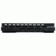 Tacfire AR15 Ultra-Slim Clamp-On Free Float Quad Rail 12in/Rifle Length, Version 2, Black HG07-12, EDEMO1