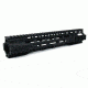 Tacfire AR15 Ultra-Slim Clamp-On Free Float Quad Rail 15in/Extra Length, Version 2, Black HG07-15