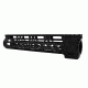 Tacfire AR15 Ultra Slim Clamp-on KeyMod Free Float Hand Guard w/Detachable Rails/GEN 2, Black, 10in, HG10-10