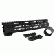 Tacfire AR15 Ultra Slim Clamp-on KeyMod Free Float Hand Guard w/Detachable Rails/GEN 2, Black, 10in, HG10-10