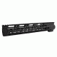 Tacfire AR15 Ultra Slim Clamp-on KeyMod Free Float Hand Guard w/Detachable Rails/GEN 2, Black, 12in, HG10-12