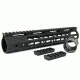 Tacfire AR15 Ultra Slim KeyMod Free Float Hand Guard w/Detachable Rails, Black, 10in, HG09-10