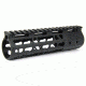 Tacfire AR15 Ultra Slim KeyMod Free Float Hand Guard w/Detachable Rails, Black, 7in, HG09-7