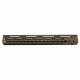 Tacfire AR15 Ultra Slim KeyMod Free Float Hand Guard w/Detachable Rails/Steel. Barrel Nut, Tan, 15in, HG09-T-15